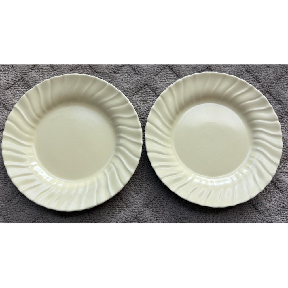 FRANCISCAN CORONADO YELLOW LUNCEON PLATE SET OF TWO